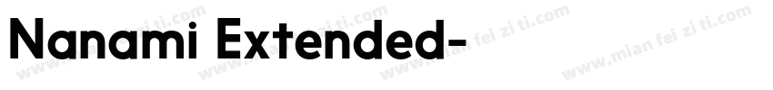 Nanami Extended字体转换